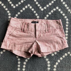 (Spacegirls) Striped Linen/Cotton Blend Short Shorts!